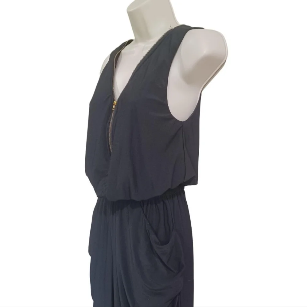 Forever21 Sexy Gild Zipper & Black Jumper Romper Size S - Picture 7 of 12